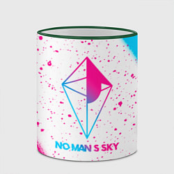 Кружка 3D No Mans Sky neon gradient style, цвет: 3D-зеленый кант — фото 2