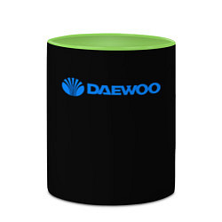Кружка 3D Daewoo sport korea, цвет: 3D-белый + светло-зеленый — фото 2