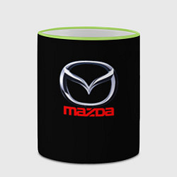 Кружка 3D Mazda japan motor, цвет: 3D-светло-зеленый кант — фото 2