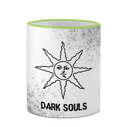 Кружка 3D Dark Souls glitch на светлом фоне, цвет: 3D-светло-зеленый кант — фото 2