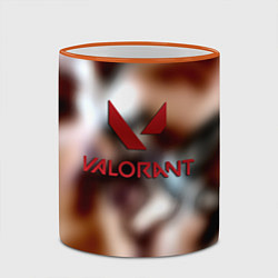 Кружка 3D Valorant riot games, цвет: 3D-оранжевый кант — фото 2