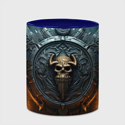Кружка 3D Викингский герб, цвет: 3D-белый + синий — фото 2