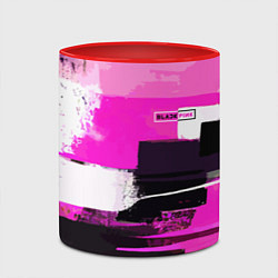 Кружка 3D Black pink - girl-group - South Korea, цвет: 3D-белый + красный — фото 2
