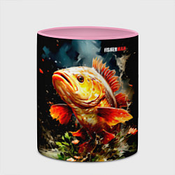 Кружка 3D Carp fisherman, цвет: 3D-белый + розовый — фото 2