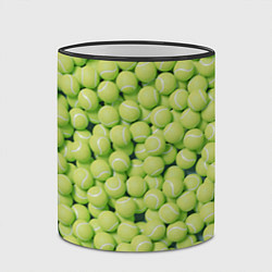 Кружка 3D Много теннисных мячей, цвет: 3D-черный кант — фото 2