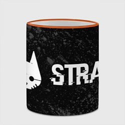 Кружка 3D Stray glitch на темном фоне по-горизонтали, цвет: 3D-оранжевый кант — фото 2