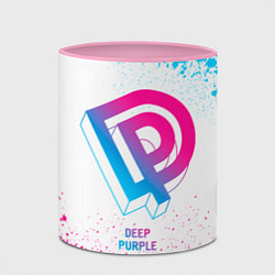 Кружка 3D Deep Purple neon gradient style, цвет: 3D-белый + розовый — фото 2