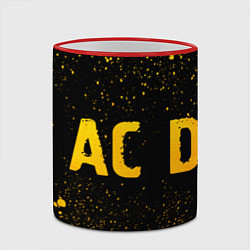 Кружка 3D AC DC - gold gradient по-горизонтали, цвет: 3D-красный кант — фото 2