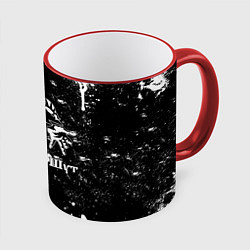 Кружка 3D Король и шут - черно-белый, цвет: 3D-красный кант