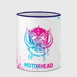 Кружка 3D Motorhead neon gradient style, цвет: 3D-синий кант — фото 2