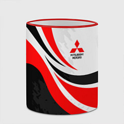 Кружка 3D Evo racer mitsubishi - uniform, цвет: 3D-красный кант — фото 2