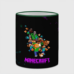 Кружка 3D Minecraft neon краски, цвет: 3D-зеленый кант — фото 2