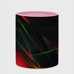 Кружка 3D Текстуры хрусталь, цвет: 3D-белый + розовый — фото 2