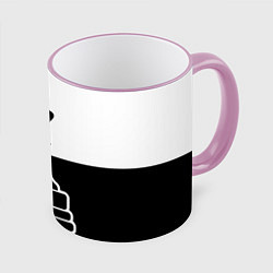 Кружка 3D Шахматы - ферзь, цвет: 3D-розовый кант