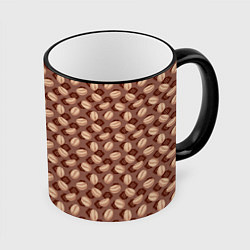 Кружка 3D Coffee beans, цвет: 3D-черный кант