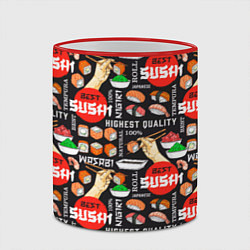 Кружка 3D Best sushi, цвет: 3D-красный кант — фото 2