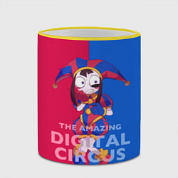 Кружка 3D Помни в ужасе The amazing digital circus, цвет: 3D-желтый кант — фото 2