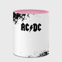 Кружка 3D AC DC anarchy rock, цвет: 3D-белый + розовый — фото 2