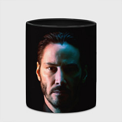 Кружка 3D Keanu Charles Reeves, цвет: 3D-белый + черный — фото 2