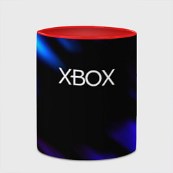 Кружка 3D Xbox neon games, цвет: 3D-белый + красный — фото 2