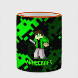 Кружка 3D Minecraft персонаж из игры, цвет: 3D-оранжевый кант — фото 2