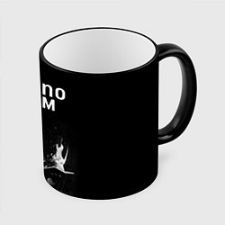 Кружка 3D Techno храм монашка колдунья, цвет: 3D-черный кант
