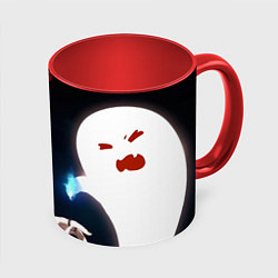 Кружка 3D Genshin Impact Ху Тао, цвет: 3D-белый + красный