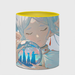 Кружка 3D Sousou no Frieren, цвет: 3D-белый + желтый — фото 2