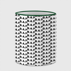 Кружка 3D BAP kpop steel pattern, цвет: 3D-зеленый кант — фото 2