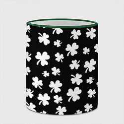 Кружка 3D Black clover pattern anime, цвет: 3D-зеленый кант — фото 2