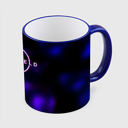 Кружка 3D Starfield тёмное небо из игры, цвет: 3D-синий кант