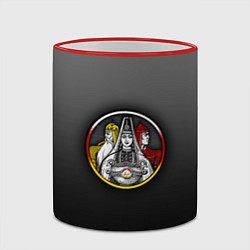 Кружка 3D Осетины на темном фоне, цвет: 3D-красный кант — фото 2