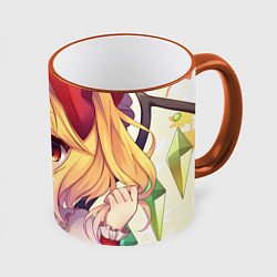 Кружка цветная Touhou Project Flandre cute smile