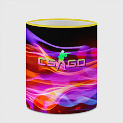 Кружка 3D Counter Strike - neon glow, цвет: 3D-желтый кант — фото 2