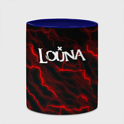 Кружка 3D Louna storm рок группа, цвет: 3D-белый + синий — фото 2