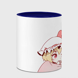 Кружка 3D Touhou Project Remilia Flandre chibi, цвет: 3D-белый + синий — фото 2