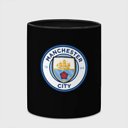 Кружка 3D Манчестер Сити fc, цвет: 3D-белый + черный — фото 2
