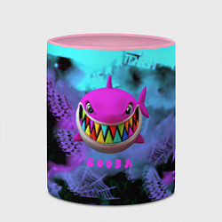 Кружка 3D 6ix9ine neon, цвет: 3D-белый + розовый — фото 2