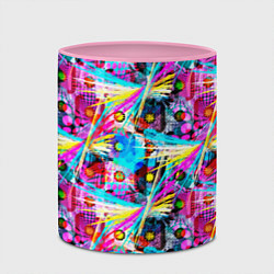 Кружка 3D Абстрактное граффити в цвете, цвет: 3D-белый + розовый — фото 2