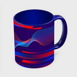 Кружка 3D Abstraction colored, цвет: 3D-белый + синий