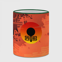 Кружка 3D PUBG game orange, цвет: 3D-зеленый кант — фото 2