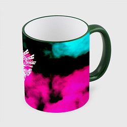 Кружка цветная Монстр хантер неоновые фон