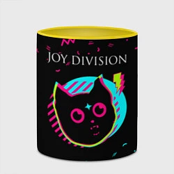 Кружка 3D Joy Division - rock star cat, цвет: 3D-белый + желтый — фото 2