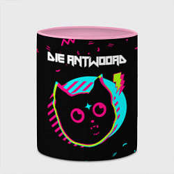 Кружка 3D Die Antwoord - rock star cat, цвет: 3D-белый + розовый — фото 2