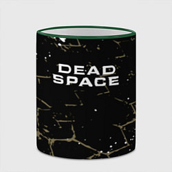 Кружка 3D Dead space текстура, цвет: 3D-зеленый кант — фото 2