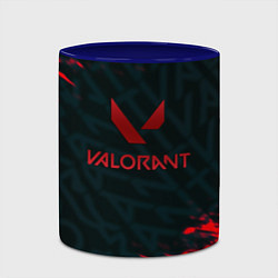 Кружка 3D Valorant текстура краски, цвет: 3D-белый + синий — фото 2