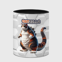 Кружка 3D Catzilla big, цвет: 3D-белый + черный — фото 2