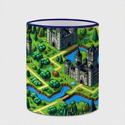 Кружка 3D Heroes of Might and Magic - pixel map, цвет: 3D-синий кант — фото 2