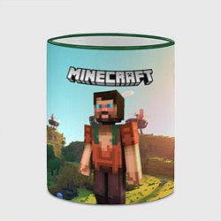 Кружка 3D Minecraft персонаж, цвет: 3D-зеленый кант — фото 2