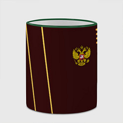 Кружка 3D Россия спорт стиль ссср, цвет: 3D-зеленый кант — фото 2